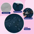 FUAMEY Dog Cold Weather Coats,Dog Winter Jackets for Small Dogs Warm Dogs Coat with Reflective Strips Waterproof Pet Snowsuit Thick Paded Pets Vest for Yorkshire Chihuahua Blue S
