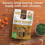 Nutrish Rachael Ray Soup Bones Dog Treats, Chicken & Veggies Flavor, 3 Bones (Pack of 8)