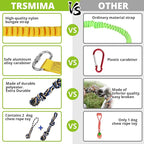 Dog Hanging Bungee Tug Toy: Interactive Tether Tug-of-War for Pitbull Small to Large Dogs to Exercise and Fun Solo Play - Durable Retractable Tugger Dog Rope Toy with 2 Chew Rope Toys