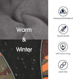 IECOii Extra Warm Dog Coat - Reflective Adjustable Jacket for Cold Weather, Soft Fleece Turtleneck Winter Coat for Small to Extra Large Dogs
