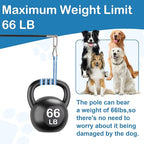 Flirt Pole for Dogs Interactive Dog Pole Toy for Large Medium Small Dogs, Sports Dog Teaser Pole for Tug of War, Flirt Pole with Lure Ball (Extended Pole + Tensile Rope)