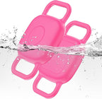 2-Pack Dog Collar Holder for Tile Life360 Mate (2024) 2022 Tracker, Waterproof Silicone Cover Full-Body Protective Case for Tile Mate Tracker Cat Collar, Ultra Durable, Scratch Resistant, Pink Punch