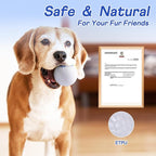 Durable Dog Chew Herding Balls - Indestructible Tennis Balls for Aggressive Chewers -Teething Toys for Puppies, Medium & Large Dogs-Interactive Bouncy Fetch Water Toys