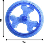 Dog Flying Disc, Outdoor Dog Toys, Dog Fetch Toy, Dog Toy for Medium Dogs and Large Dogs, Lightweight Soft Frisbee for Fetch, Tug of War, Catch, Play, 9 inch, Blue