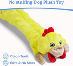 SHARLOVY Dog Squeaky Toys Pack, Bubble Plush Puppy Teething Pet Toys, Crinkle No Stuffing Animals Dog Toy, Doggies Chew for Large Small Medium Breeds