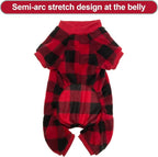 SCENEREAL Dog Pajamas for Small to Large Dogs Soft Pet Sweater Clothes Warm Puppy Onesie Outfits for Doggie Winter Christmas - Dog Jammies Pjs