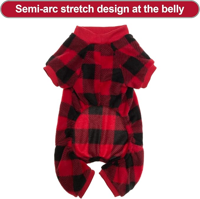 SCENEREAL Dog Pajamas for Small to Large Dogs Soft Pet Sweater Clothes Warm Puppy Onesie Outfits for Doggie Winter Christmas - Dog Jammies Pjs