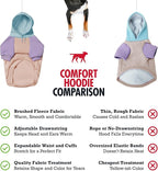 Tuff Pupper Dog Hoodie | Premium Quality 100% Organic Cotton | Ultra Soft Interior for Superior Comfort | Elastic Cuffs & Drawstring for Warmth | Stretch Fit Suitable for All Breeds (Pastel, XXS)