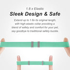 AirTag Cat Collar,Ultra Elastic Cat Tracker Collar with Apple Air Tag Holder, [Lightweight][Scratch Resistant] Stepless Adjustable GPS Pet Collar for Cats Kittens (Green)