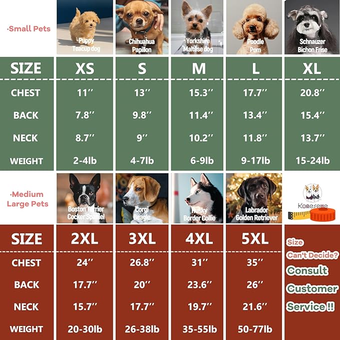 Koneseve Dog Shirt Soft Cotton Stretchy Clothes for Medium Large Dogs 2-Pack Rust & Mist Green 4XL