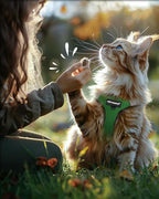 FAYOGOO Cat Harness, Escape Proof, Ultra-Light & Comfortable, Reflective Night Safety, Neon Green, Medium