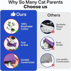 Cat Carrier Pouch, Bonding Care & Stress-Free Calm, Soft Cat Carrier Bag for Adult Cats 10–20 lbs, Restraint Bag for Vet Visits, Grooming & Everyday Care – Lavender