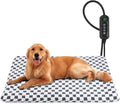 MIXJOY Pet Heating Pad, 11 Adjustable Temperature Dog Heating Pad Indoor with Timer, Heat Pad for Dogs Cats, Electric Cat Heat Pads with Washable Cover, Heated Pet bed-35''x24'', Large