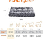 Amazon Basics Cat and Dog Bed and Crate Pad, Machine Washable, Indoor, 23 x 18 x 2.5 inches, Gray
