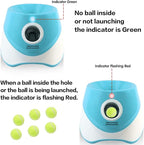 Automatic Dog Ball Launcher – 12 ETPU Balls & Bonus Collapsible Bowl, 3 Distance Settings (20ft/33ft/46ft), Smart Fetch Toy for Small & Medium Dogs, Indoor/Outdoor Use (Green)