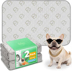 FXW Washable Pee Pads for Dogs, Puppy Pads with Super Absorbent, Specifically Designed for 36inch Cages, 35" × 23" Rectangle, Khaki, 2 Packs
