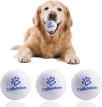 Durable Dog Balls - Tough Chew-Resistant TPU Fetch Toys for Aggressive Chewers, Puppies to Large Breeds - Floating Water & Dental Teeth Cleaning Balls (2.5 Inch,3-Pack, White)