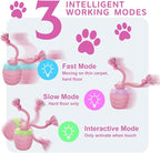 Interactive Dog Toys, [2025 Newly Upgraded] Interactive Dog Ball for Small Dogs, Automatic Moving Dogs Toy Wicked Ball for Boredom & Training, Play Music, USB Rechargeable(Pink)