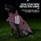 FUAMEY Dog Cold Weather Coats,Dog Winter Jackets for Medium Dogs Warm Dogs Coat with Reflective Strips Waterproof Pet Snowsuit Thick Paded Pets Vest for Boston Terrier French Bulldog Pink M