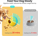 Potaroma Frozen Treat Dog Toys Enrichment Ball, Interactive Durable and Safe Puppy Chew Toy, Slow Feeder Food Dispenser Dog Pup Puzzle for Chewers 4.0 Inches