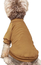 Puppy Sweater for Small Dogs Clothes Warm Winter Cat Clothe Pet Sweatshirt Knitwear Doggie Kitten Clothing, Coffee, XX-Small