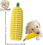 Squeaky Corn Dog Toy – Interactive Rubber TPR Chew Toy – Teeth Cleaning, Fetch & Tug – Water Float, Indoor & Outdoor Play – for Small, Medium & Large Dogs, Puppies & Seniors – Tail Town