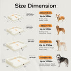 Dog Beds Large Size Dog, Waterproof Memory Foam Large Dogs Bed with Sides, Non-Slip Bottom and Orthopedic Foam Pet Couch Bed with Washable Removable Cover