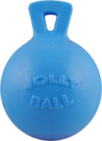 Jolly Pets Tug-n-Toss Heavy Duty Dog Toy Ball with Handle, 4.5 Inches/Small, Blueberry, JP445BLUEBERRY