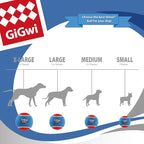 Gigwi Tennis Balls for Dogs, Squeaky Dog Tennis Balls for Exercise, High Bouncy Pet Ball Bright Colors 2.5 Inches, Interactive Funny Dog Toys for All Breeds of Dogs Indoor & Outdoor Dog Games, 3 Pack