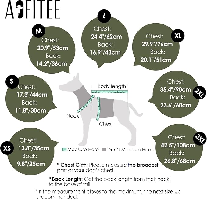 AOFITEE Dog Coat, Waterproof Dog Jacket Winter, Dogs Coat with Harness Built in, Warm Dogs Puffer Jacket with Zipper, Reflective Pet Snowsuit Sweater for Dachshund, French Bulldog, Boston Terrier, M
