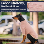 IECOii 2 Pack XXXXL Dog Fleece Sweater for Giant Breed Dogs, Warm Dog Turtleneck with Stretch for Great Dane Sweater, Fall Winter Pullover Dogs Sweatshirt with Sleeve,Outdoor Sweaters for Walking, 4XL