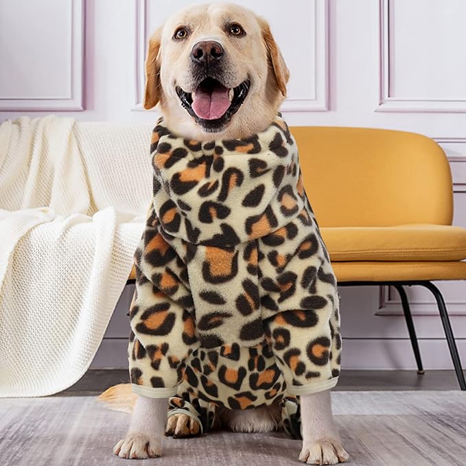 ROZKITCH Large Dog Coats for Winter, Pet Windproof Warm Cold Weather Jacket Vest with Luminous Zipper, Jumpsuit Apparel Outfit Clothes for Small Medium Large Dog Brown XL