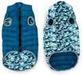 Winchester Pet Premium Reversible Dog Puffer Vest, Blue, XXL