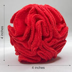 Glory To Dog Puppy and Small Breed Snuffle Interactive Foraging Dog Puzzle Ball Toy Red with Crinkle