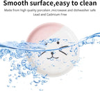 Raised Pet Food and Water Bowl, Cat and Small Dog Bowl, Tilted Ceramic Cat Water Bowl No Spill,15oz, Dishwasher Safe