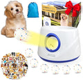Automatic Ball Launcher for Dogs, Dog Ball Thrower with 19-32-45Ft Distance, Rechargeable Automatic Launcher with 6 Balls (2.2"), Dog Ball Launcher for Small & Medium Blue