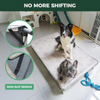 FXW TitanNest Chew-Proof Elevated Dog Bed, Raised Cot for Indoor/Outdoor/Camping Use, Durable & Waterproof Cooling Pet Bed with Exclusive Cover for Toy Dogs, 24.0" L x 20.0" W x 4.1" H, Black