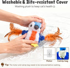 Interactive Cat Toys for Indoor Cats, Hanging Catnip Electric Kitten Toys - Automatic Flying Bird Cat Wand Toy for Bored Indoor with Timer Touch Start