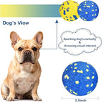 petizer 6 Pack 2.5’’ Dog Balls, Tough Dog Toys for Aggressive Chewers, Interactive Ball for Fetch Game, Lightweight Floating Toy, Durable Bouncy High Elasticity E-TPU Teething Chew Toys