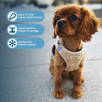Voyager Step-In Plush Dog Harness – Soft Plush, Step In Vest Harness for Small and Medium Dogs by Best Pet Supplies - Harness (Latte Suede), XL (Chest: 20.5 - 23")