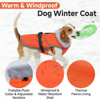 Lelepet Warm Dog Winter Coat Reflective Dog Jacket Fleece Vest Waterproof Windproof Cold Weather Coats with Adjustable Buckle Turtleneck Pet Snowsuit for Small Medium Large Dogs,Boxer,Pitbull,XXL