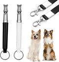 2 Pack Dog Whistle - Adjustable Ultrasonic Silent Dog Training Whistle for Effective Bark Control, Professional Recall and Training, Includes Lanyard
