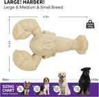 Tough Dog Toys for Aggressive Chewers, 1 Pack Indestructible Chew Toys, Nylon Dog Chew Toys for Large Medium Small Breed, Wood Color Lobster