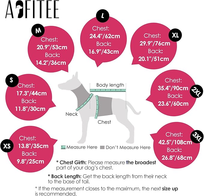 AOFITEE Dog Coat, Waterproof Dog Jacket with Harness Built in, Dogs Coats for Lage Dogs, Warm Fleece Zipped Pet Puffer Jacket, Outdoor Cold Weather Coats Pet Snowsuit for French Bulldog, Pink L