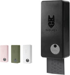 SVD.PET Dog Poop Bag Dispenser, Outdoor or Indoor Pet Waste Bag Dispenser Station, Wall Mount or Hanging with Strap. Easy to Refill Magnetic Cover (Black, Dispenser only)