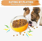 Enrichment Interactive Dog Treat Toy - Level 1 Mental Stimulation for Dogs, Dog Toys for Boredom Busy (Beginner-Orange 5.6" Squeaky Ball)