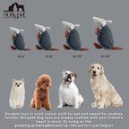 Hollypet Plush Dog Squeaky Toy Stuffed Armadillo Animal Pet Puppy Chew Toys with Clean Teeth for Small Medium Large All Breed Sizes Dogs, Light Gray and Dark Green,8 in