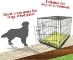 Majestic Pet Orthopedic Memory Foam Dog Crate Mat - Plush Pet Bed Pad for Crates & Kennels | USA Crafted | 42"x26" Villa Apple