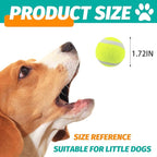 X-Small Dog Tennis Balls Dog Toys Ball 1.72" Pack of 12, Fit Ball Launchers