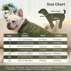 2 Layers Fleece Lined Warm Dog Jacket for Winter Cold Weather,Soft Windproof Large Dog Coat,Green XXXL